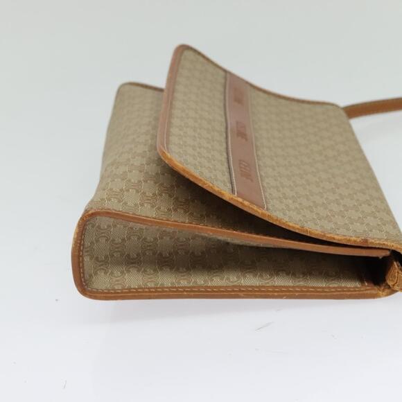 CELINE Macadam Canvas Shoulder Bag Pvc Beige Gold - Picture 5 of 12